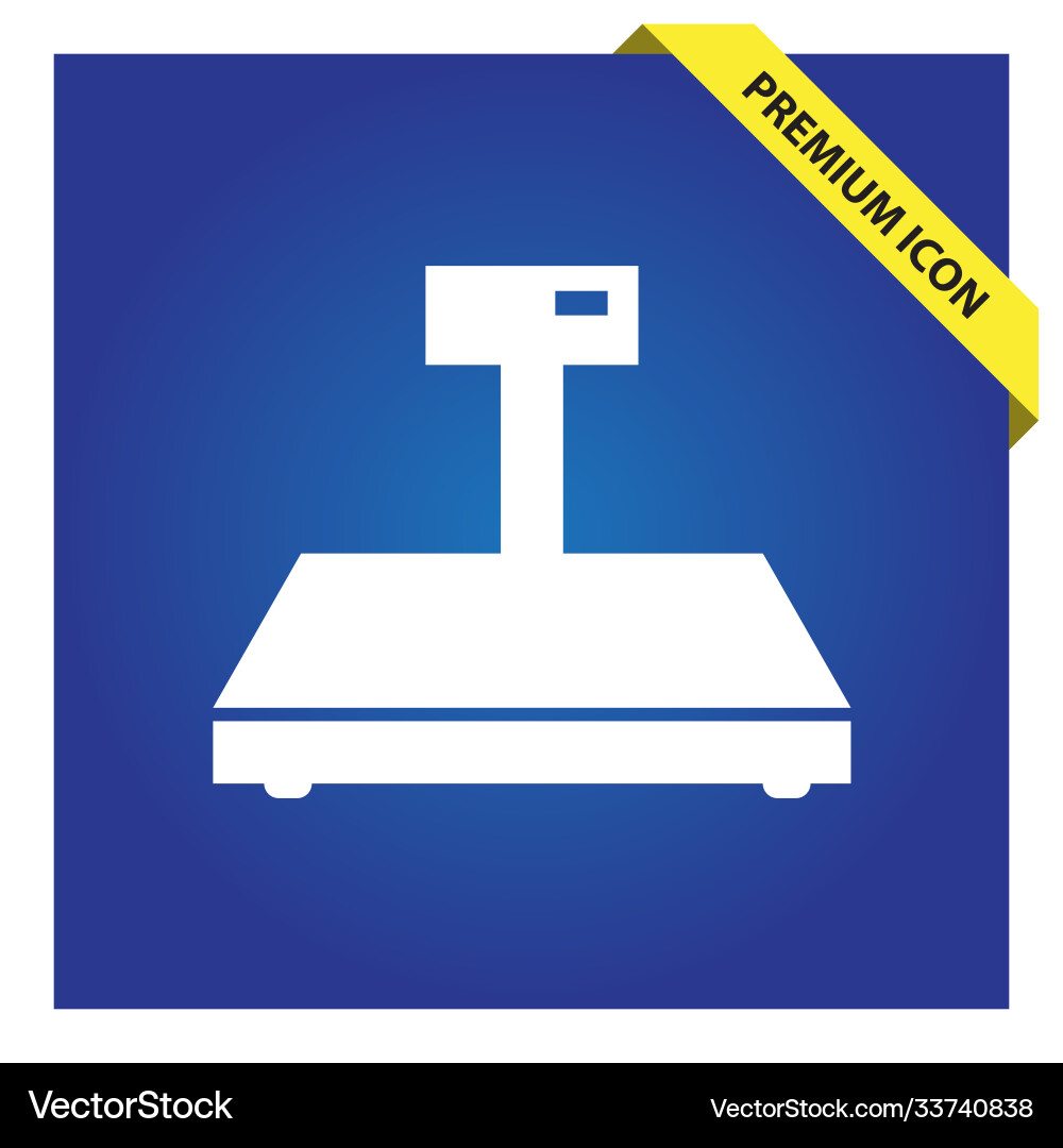 Digital weigher icon for web and mobile Vector Image