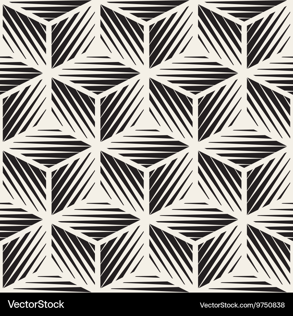 Geometric Cube Pattern vector image