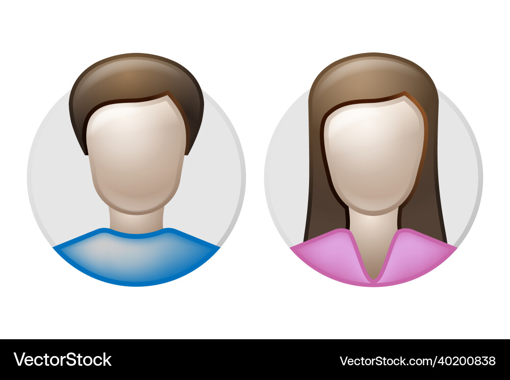 Mann und Frau avatar Profil männlich weibliche Ikone Mann und Frau avatar Profil männlich weibliche Ikone vektorbild