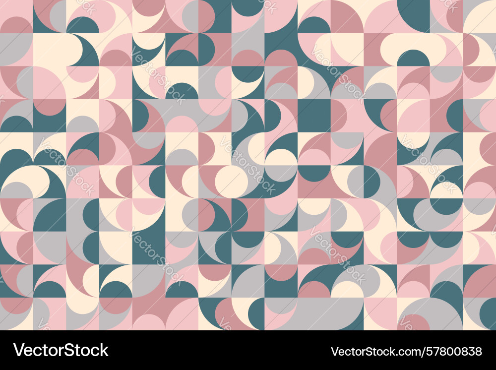 Muted pink geometric background bauhaus style Muted pink geometric background bauhaus style Vector Image