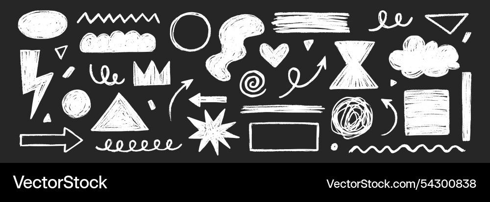 Pencil crayon brush line stroke Pencil crayon brush line stroke vector image