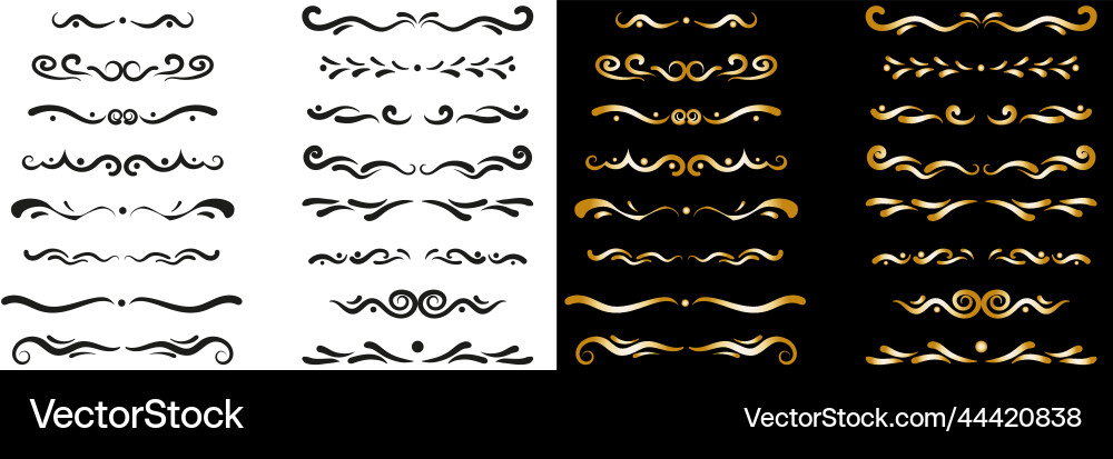 Set of text delimiters for your projects Vector Image