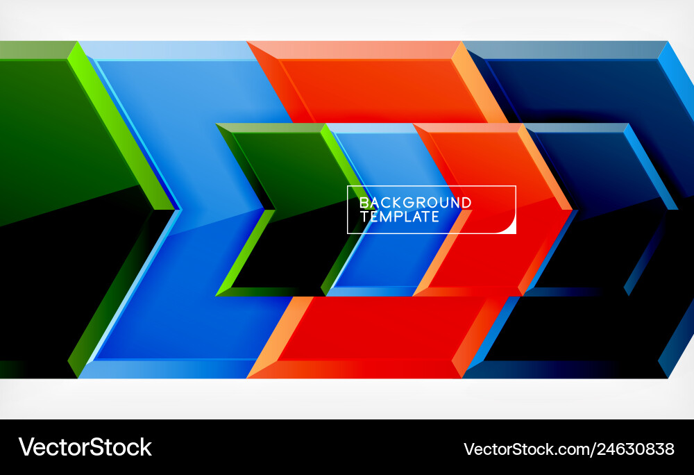 Techno arrow background template design Vector Image