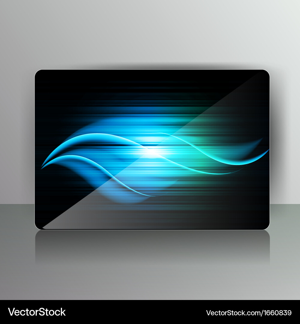 Abstract card with colored lines vector image