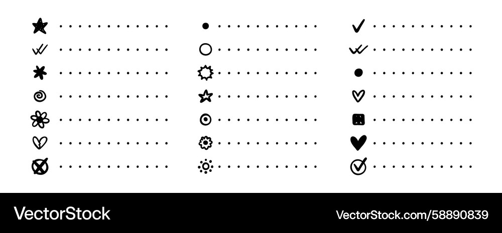 Checklist & Task Planner Icons Vector Image