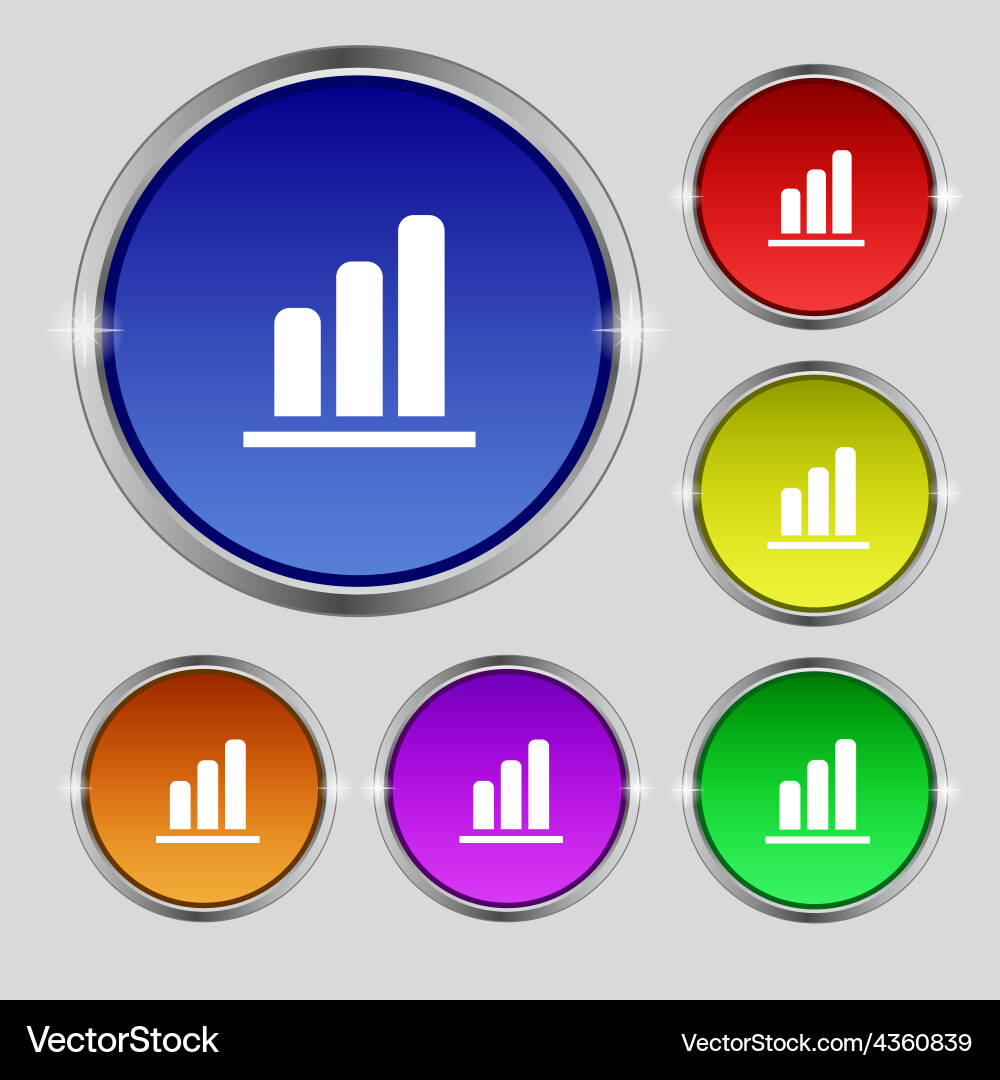 Growth and development concept graph of rate icon Vector Image