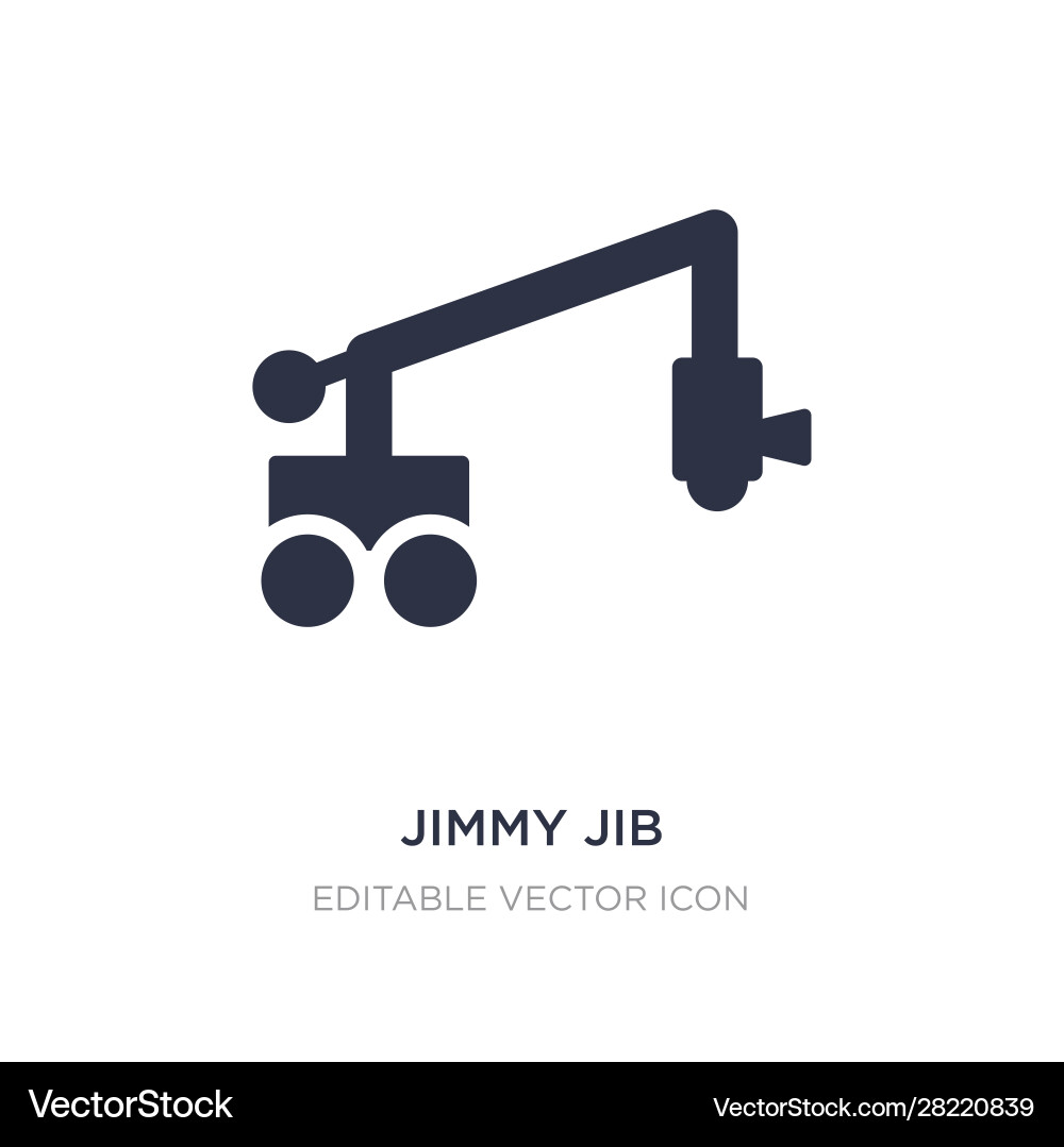 Jimmy jib icon on white background simple element vector image
