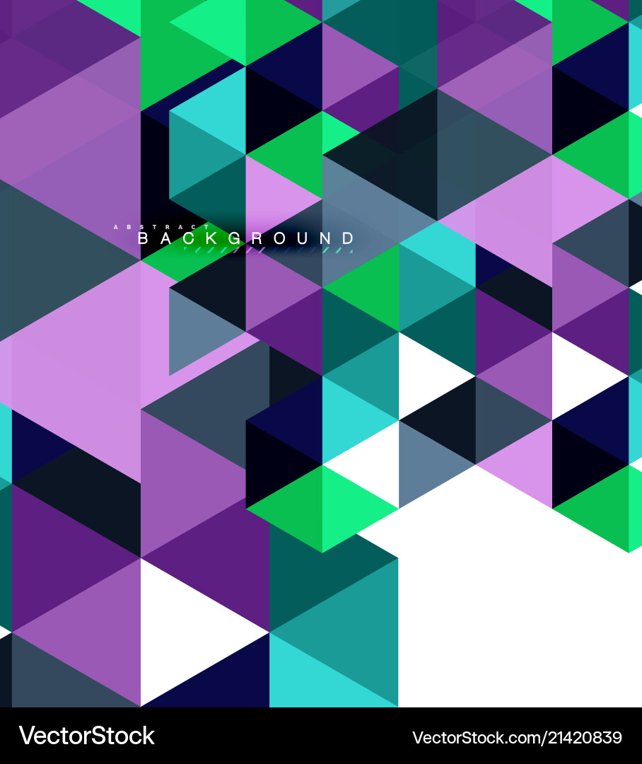 Multicolored triangles abstract background mosaic Multicolored triangles abstract background mosaic Vector Image