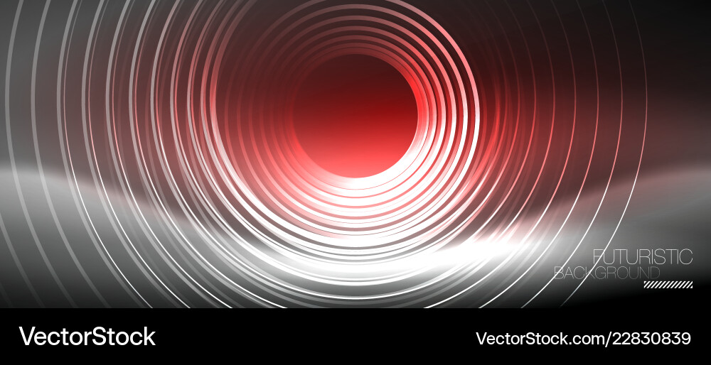 Neon circles abstract background shiny lines Neon circles abstract background shiny lines Vector Image
