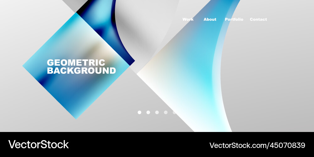 Overlapping circles abstract background template Vector Image
