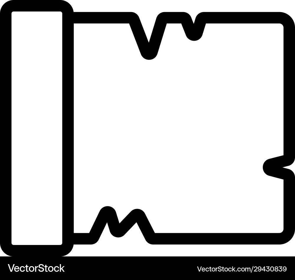 Parchment paper scroll icon isolated Parchment paper scroll icon isolated vector image