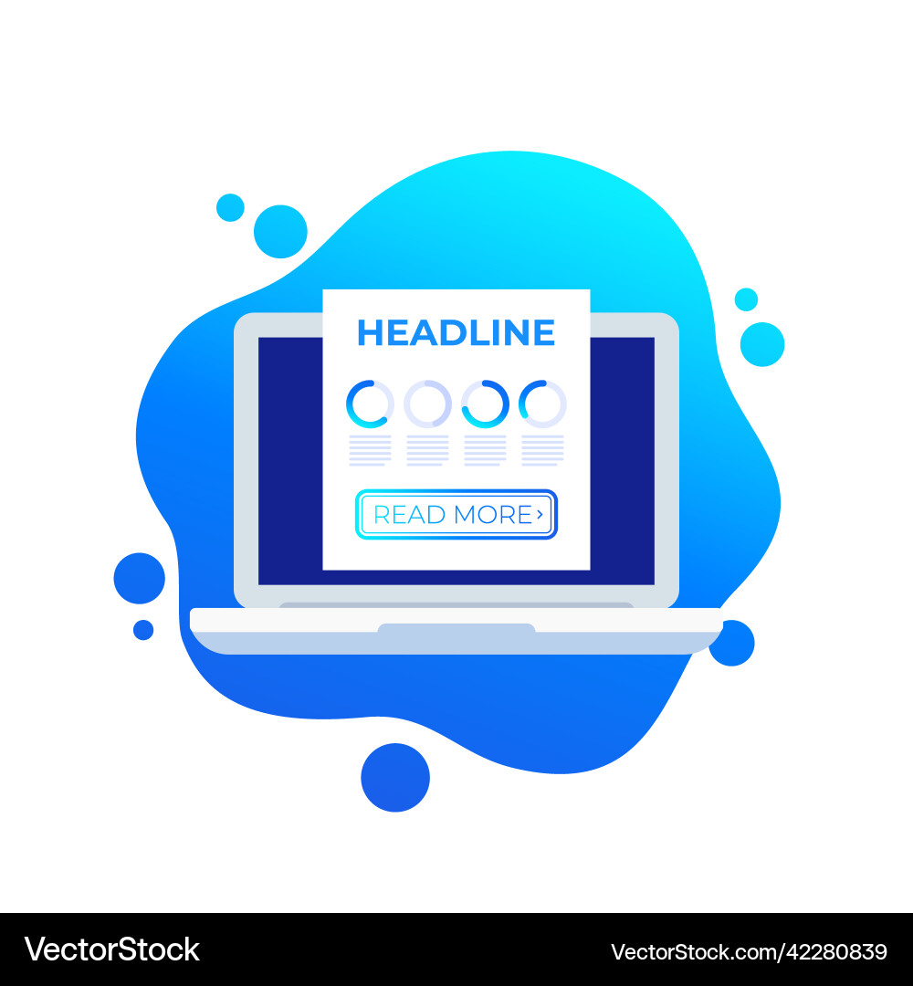 Read more button on a screen Vector Image