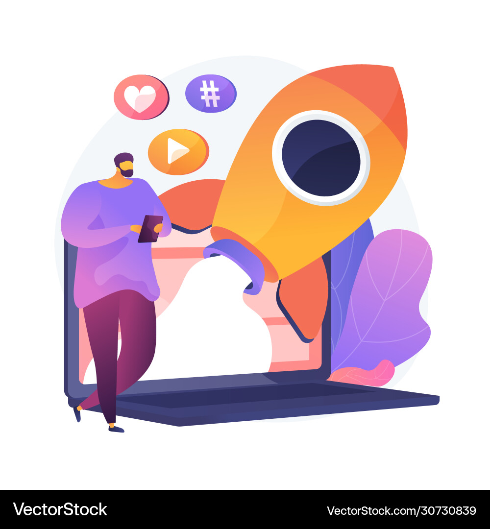 Successful internet marketing concept Successful internet marketing concept vector image