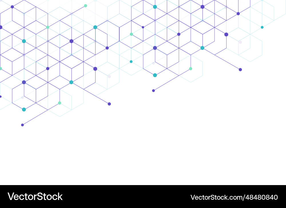 Abstract geometric boxes pattern dot line Abstract geometric boxes pattern dot line vector image