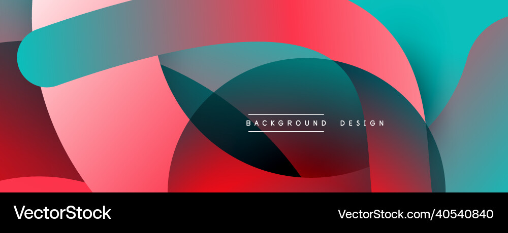 Abstract overlapping lines and circles geometric Vector Image