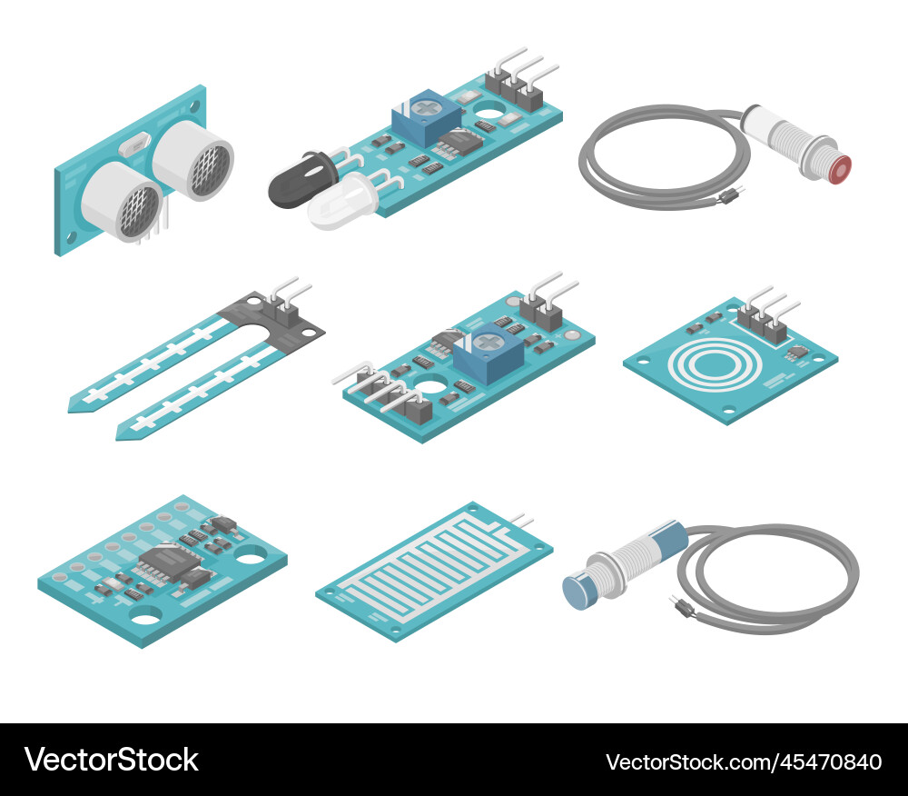 Arduino Sensor Komponenten vektorbild