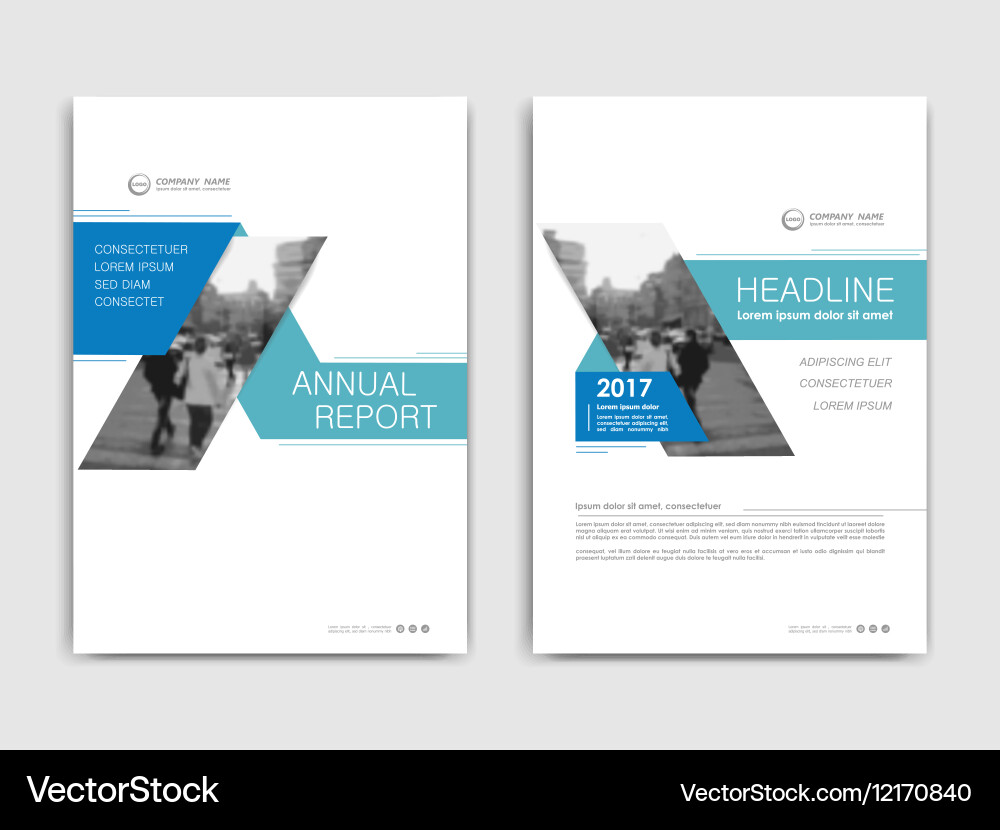 Cover design annnual report flyer presentation Vector Image