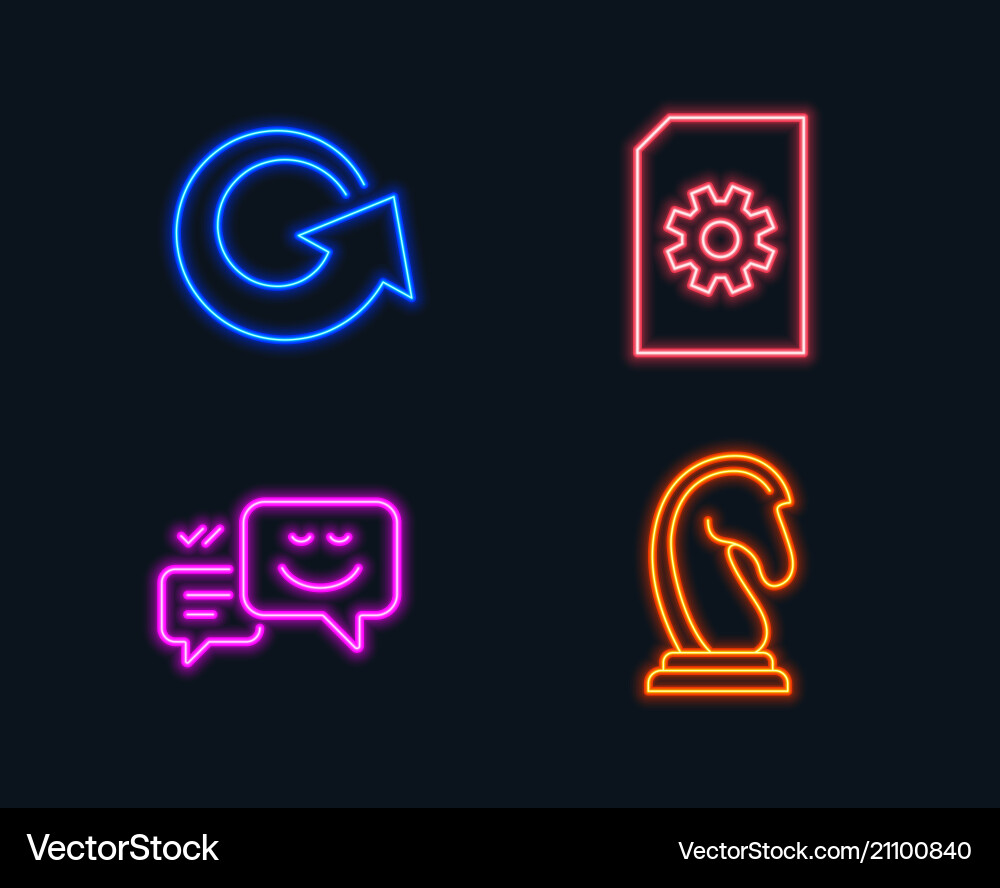 File management reload and happy emotion icons File management reload and happy emotion icons Vector Image
