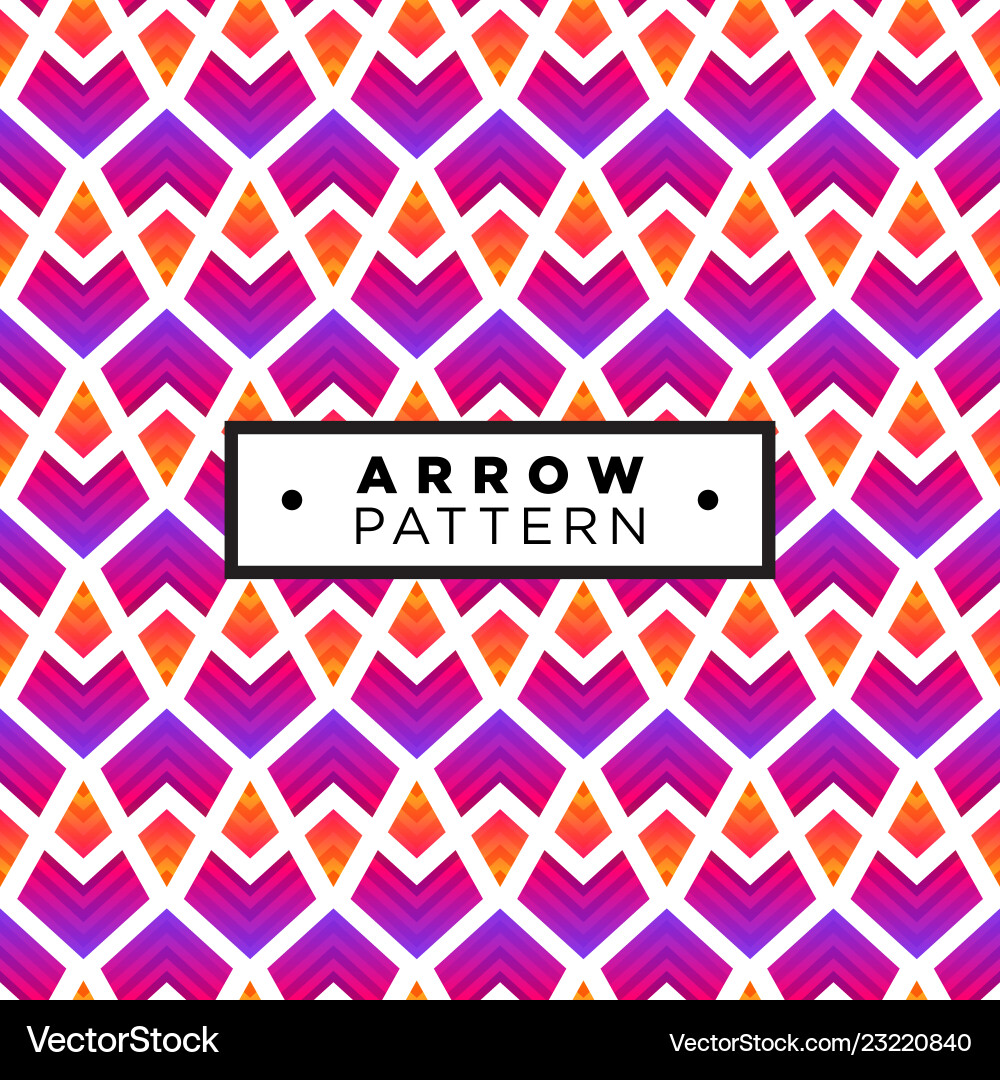 Geometric Arrow Pattern vector image