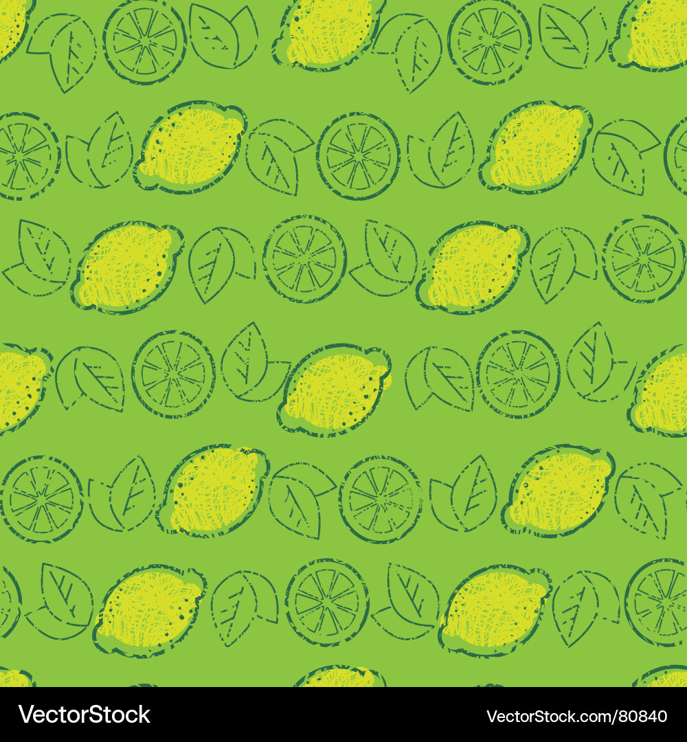 Lemons pattern Vector Image