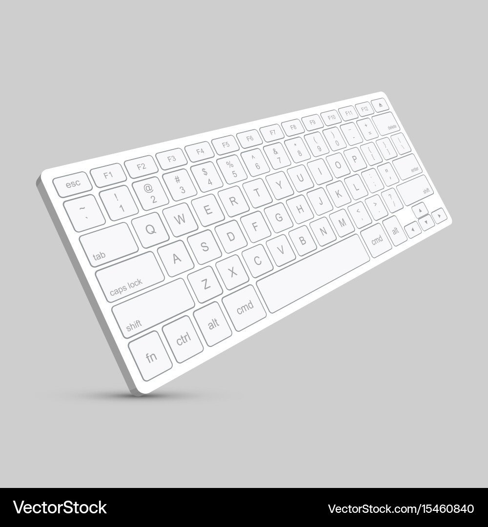 Modern computer keyboard background Vector Image