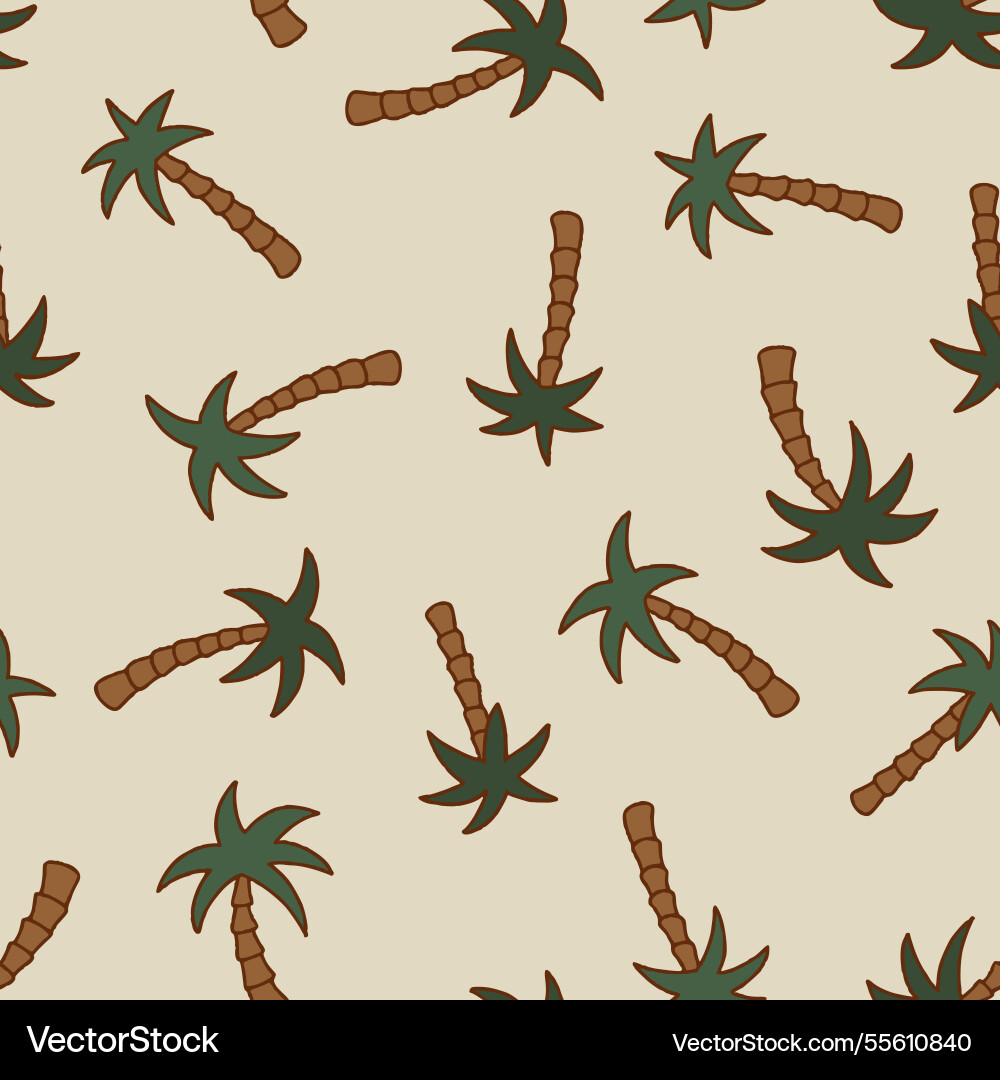 Palm seamless pattern background for surface Palm seamless pattern background for surface vector image