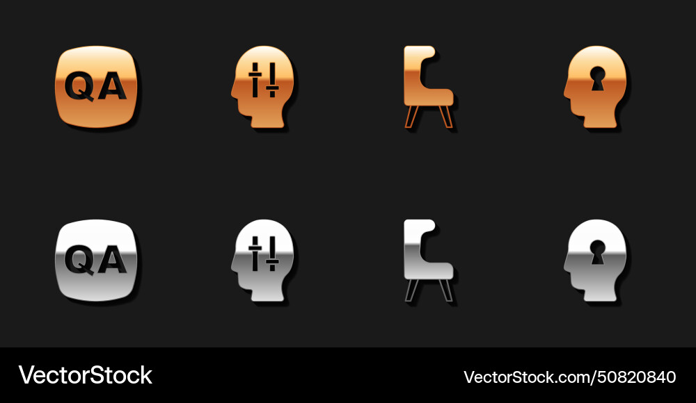 Set question and answer solution to the problem Vector Image