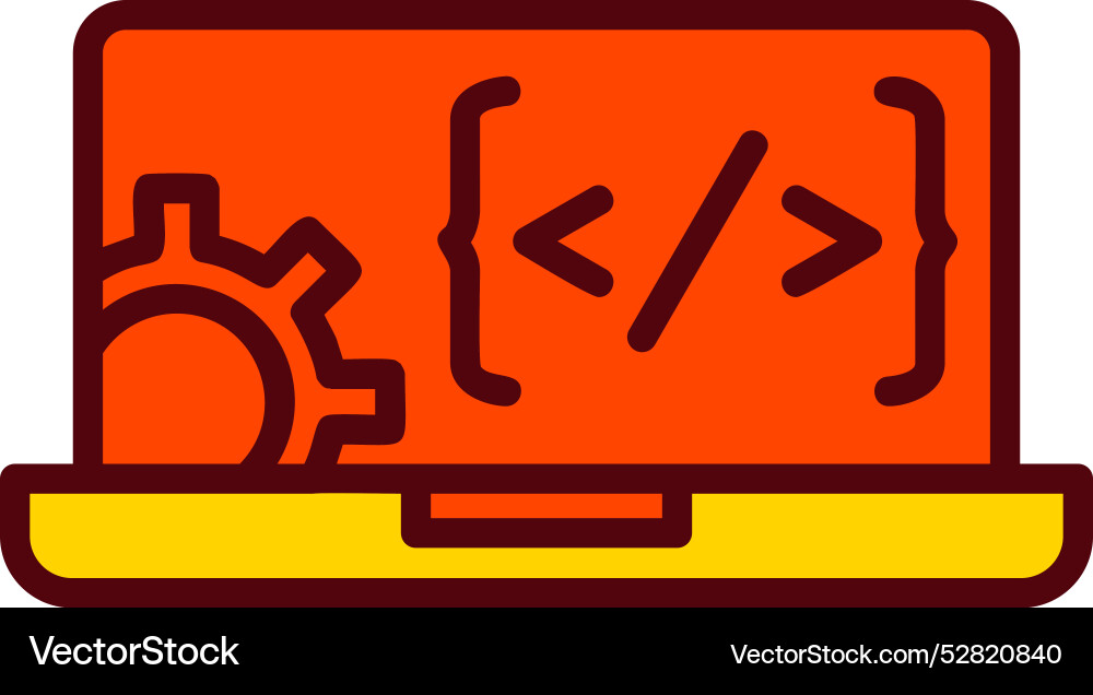 Web development icon design vector image