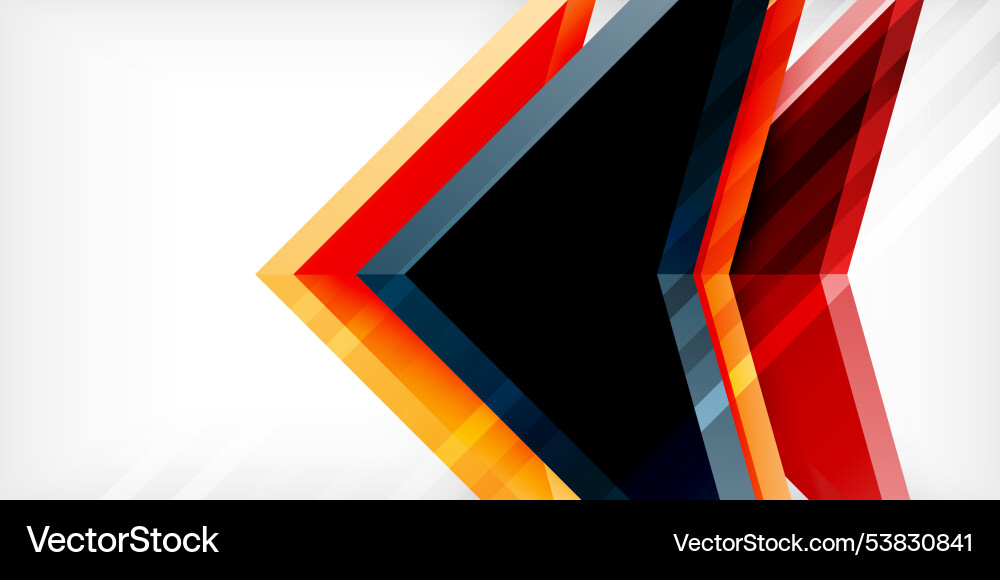Abstract background color triangles and arrows Abstract background color triangles and arrows Vector Image