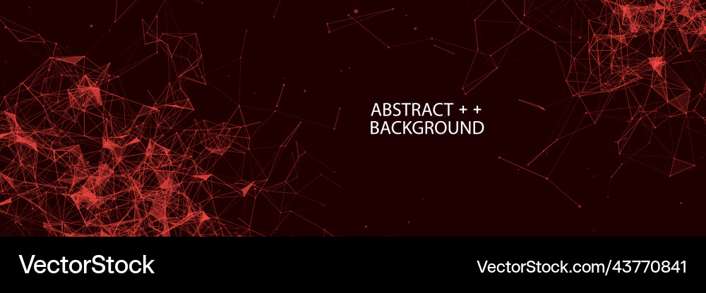 Abstract polygonal science background Abstract polygonal science background vector image