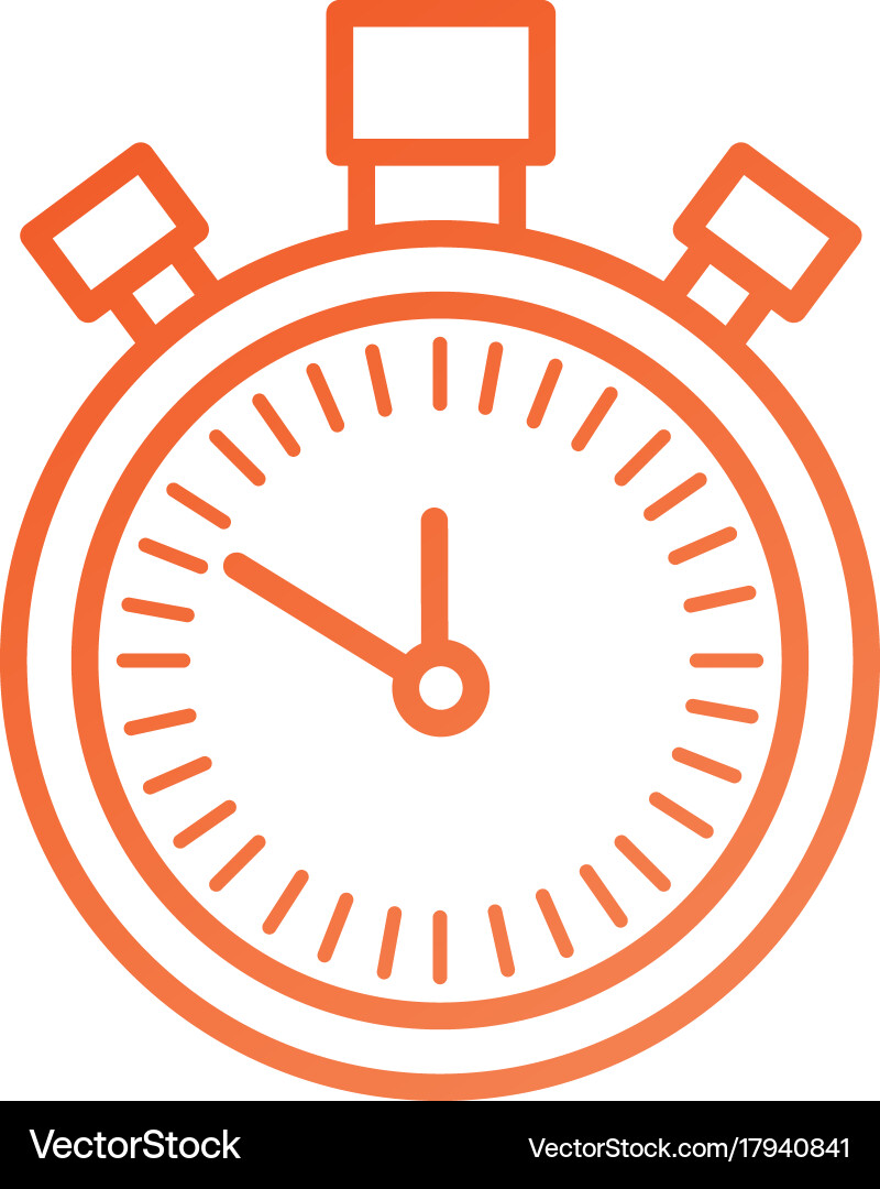 Chronometer countdown speed timer object icon Vector Image