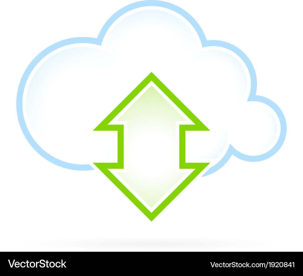 Cloud computing vector image