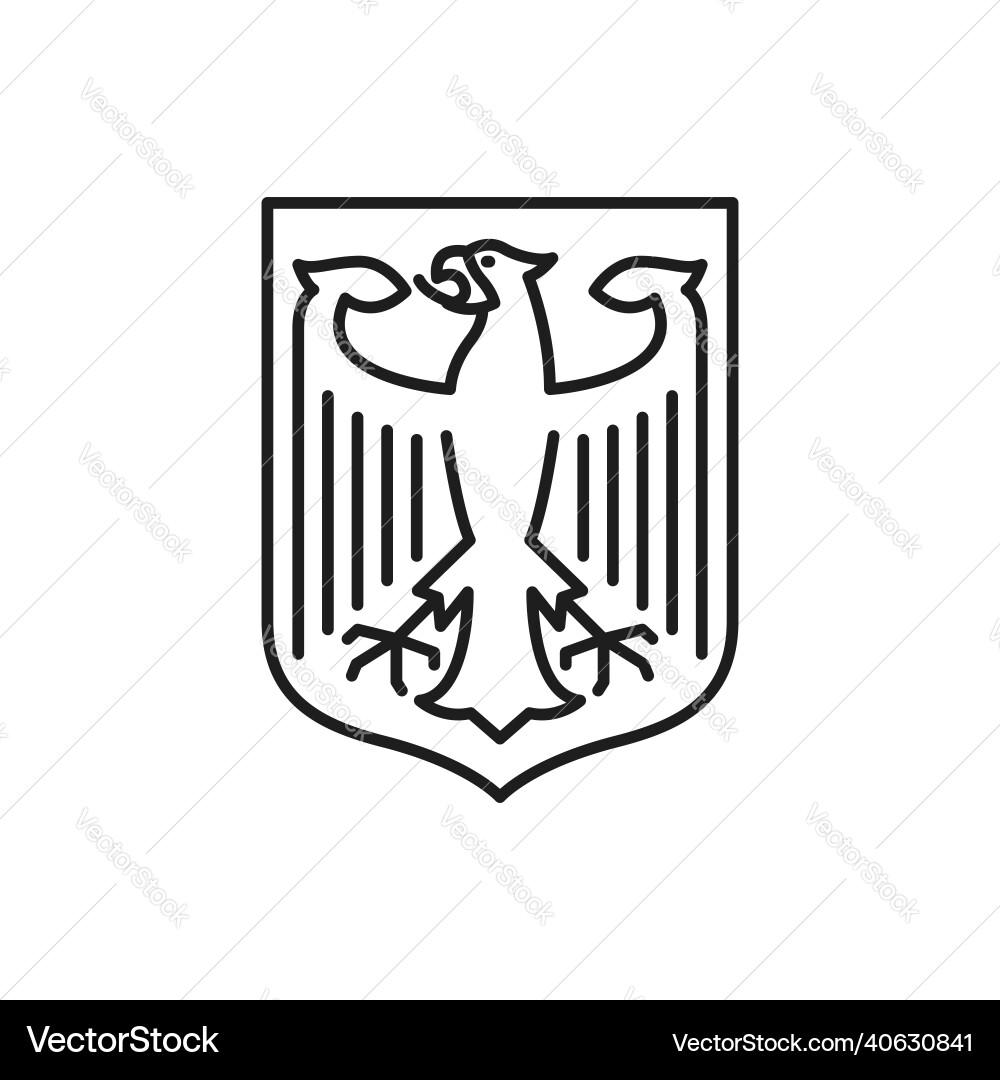 Coat of arms germany imperial heraldic eagle Coat of arms germany imperial heraldic eagle vector image