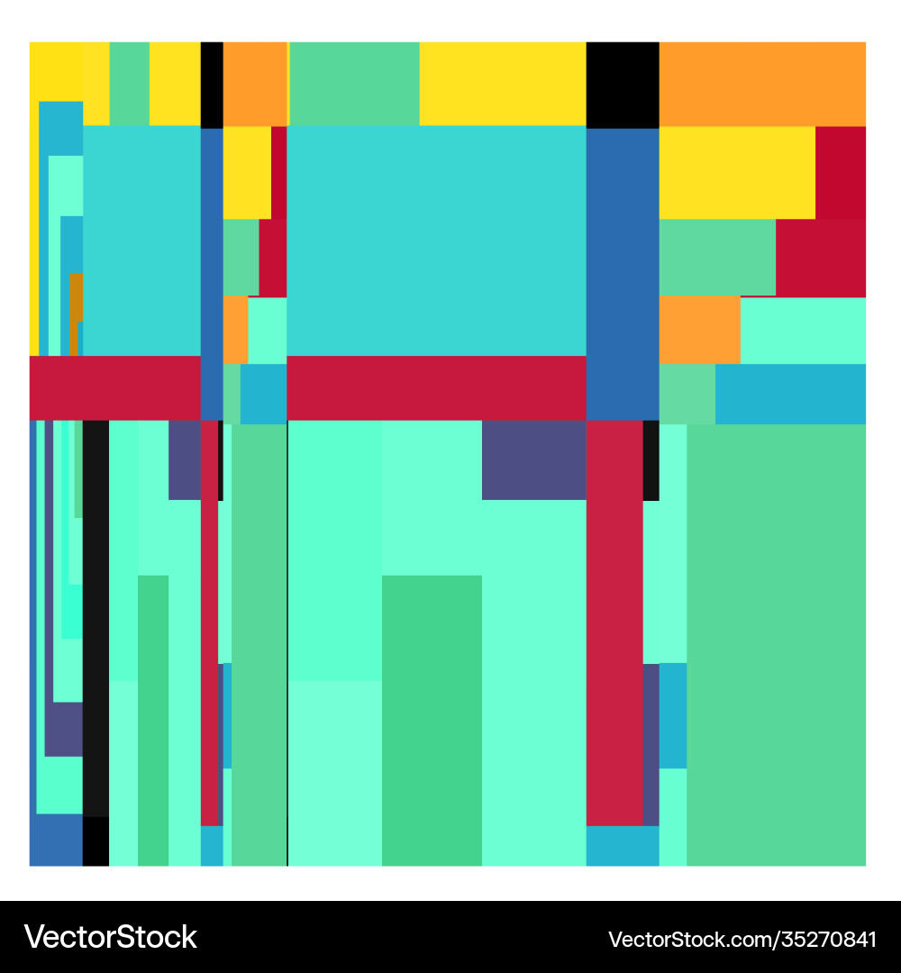 Colorful geometric and curve background pattern Vector Image