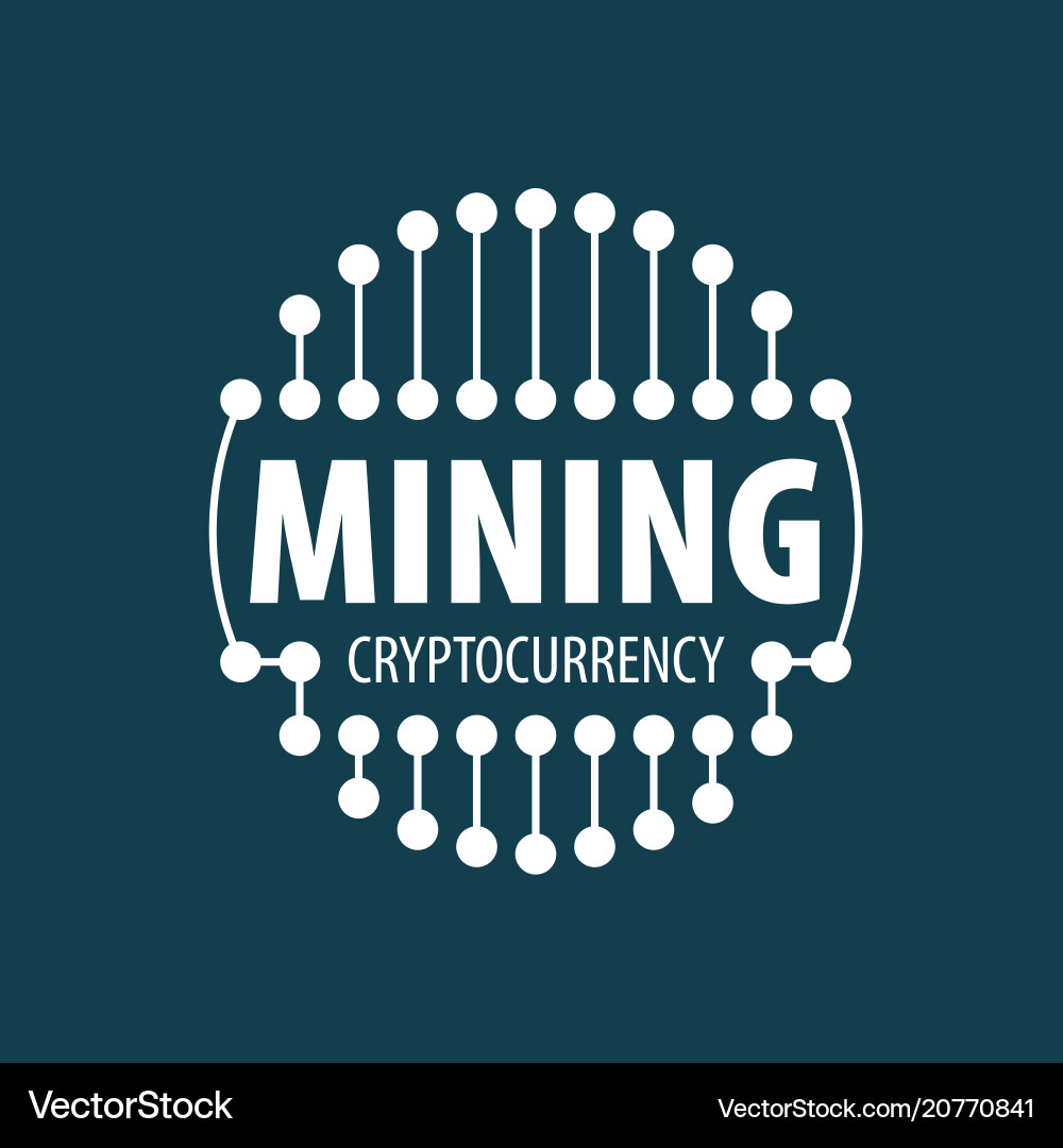 Digital currency mining Digital currency mining vector image