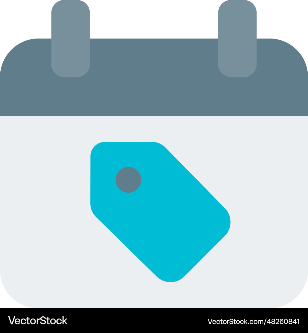 Discounted price released on a selective date Vector Image