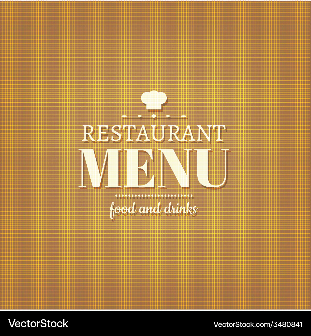 Elegant Mesh Pattern Menu Card vector image
