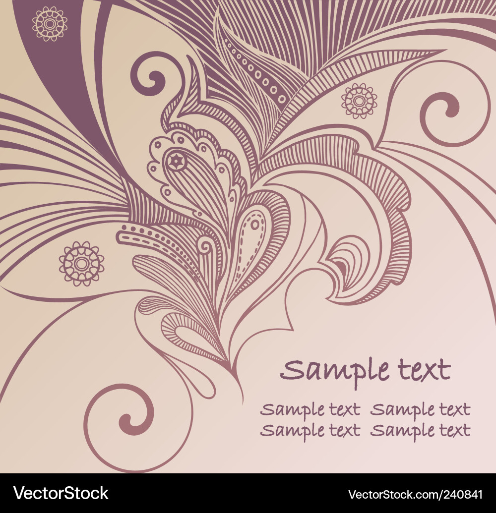 Elegant Scroll Background Vector Image