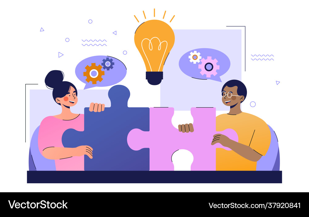 Finding solutions maturing generating new ideas Finding solutions maturing generating new ideas vector image