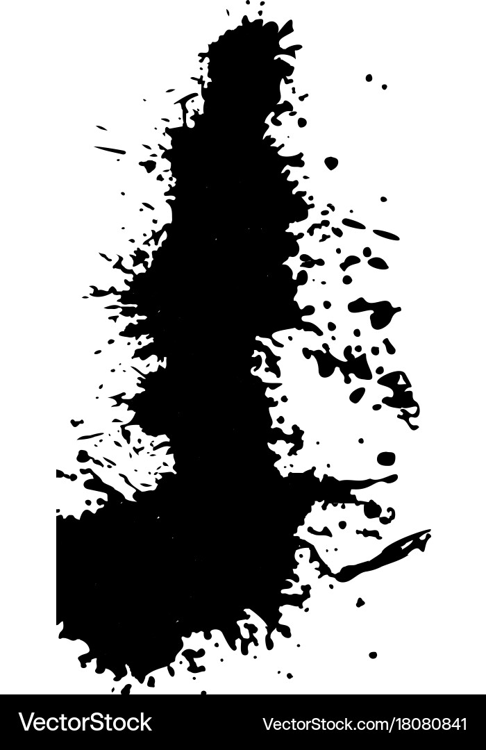 Ink blob or drop vector image