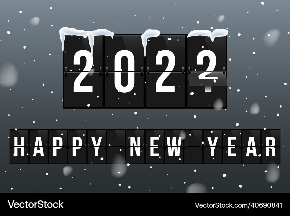 Neujahr 2022 Grußkartenvorlage Neujahr 2022 Grußkartenvorlage Vektorbild
