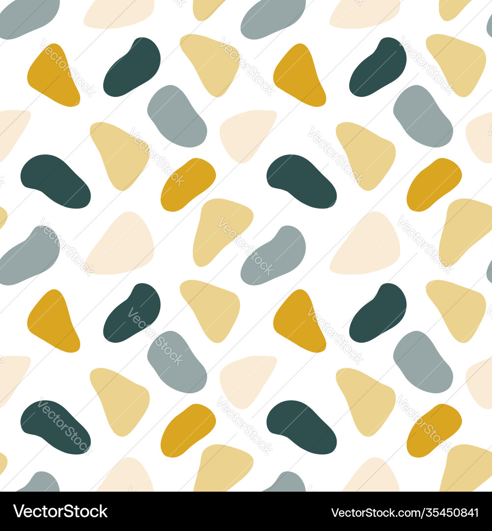 Seamless pattern with abstract shapes spots Seamless pattern with abstract shapes spots vector image