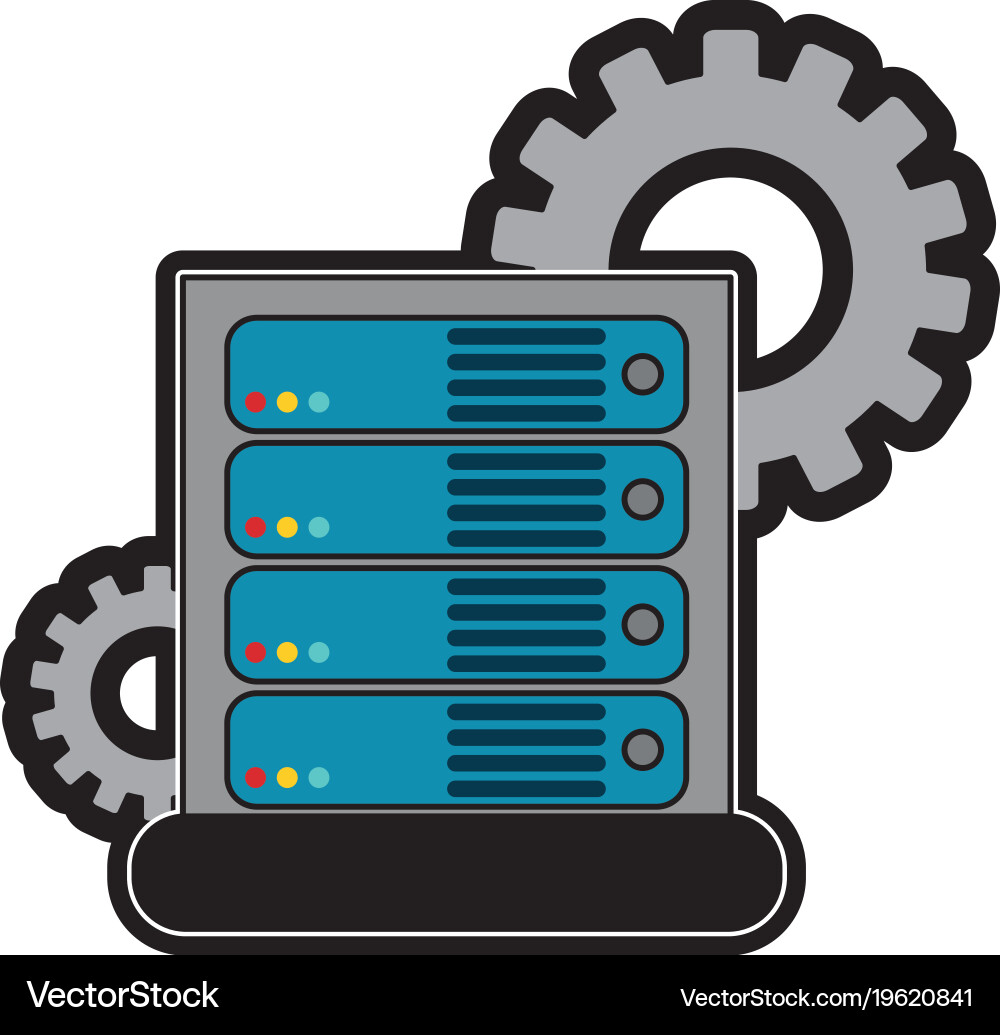 Web hosting design Vector Image