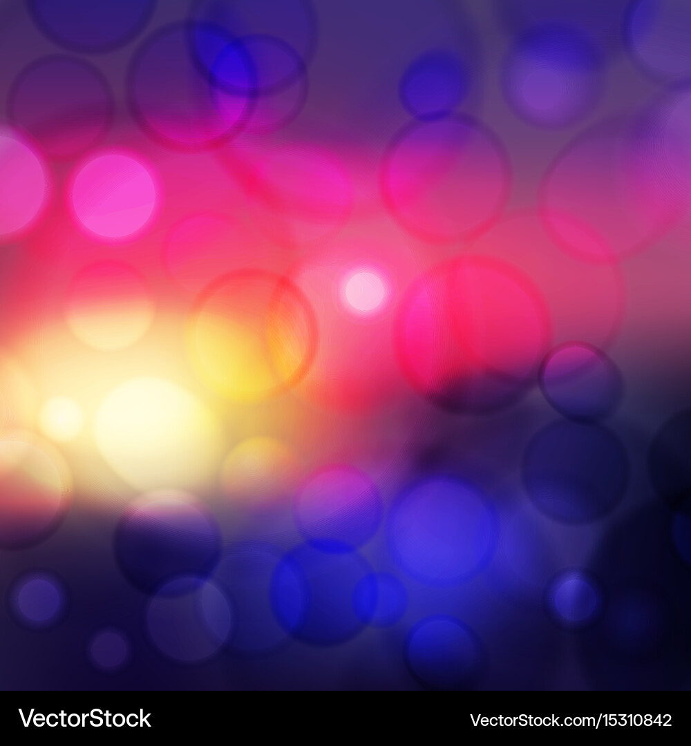 Abstract background with bokeh effect vector image