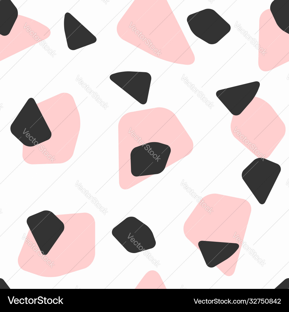 Abstract seamless pattern with uneven geometric Abstract seamless pattern with uneven geometric vector image