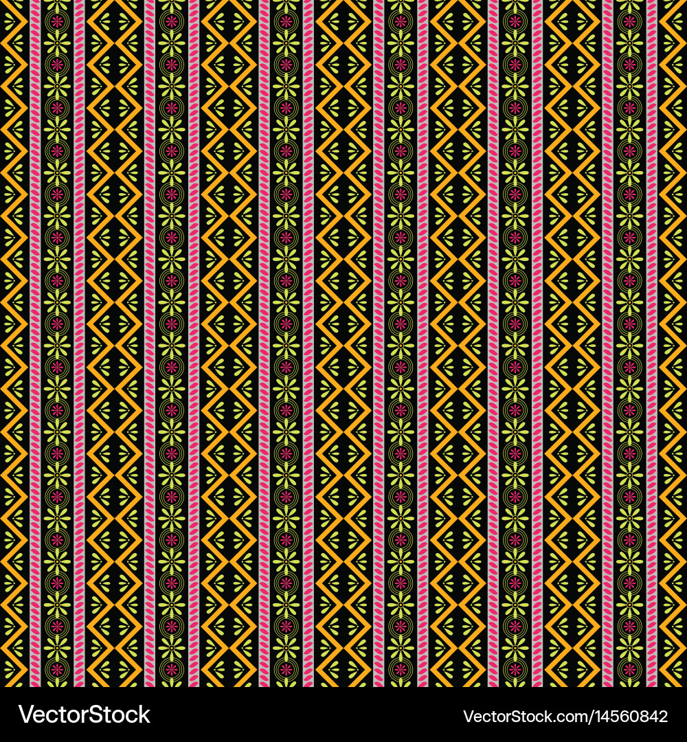 Boho pattern with beautiful design 1 vector image