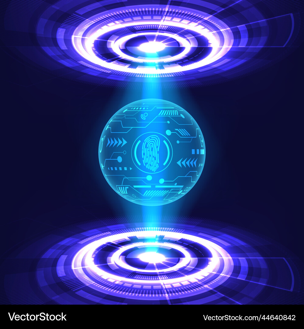 Digital global connection network technology Vector Image