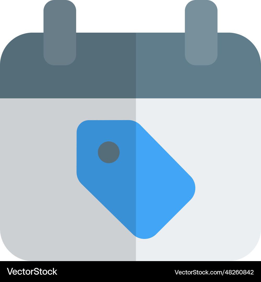 Discounted price released on a selective date Vector Image