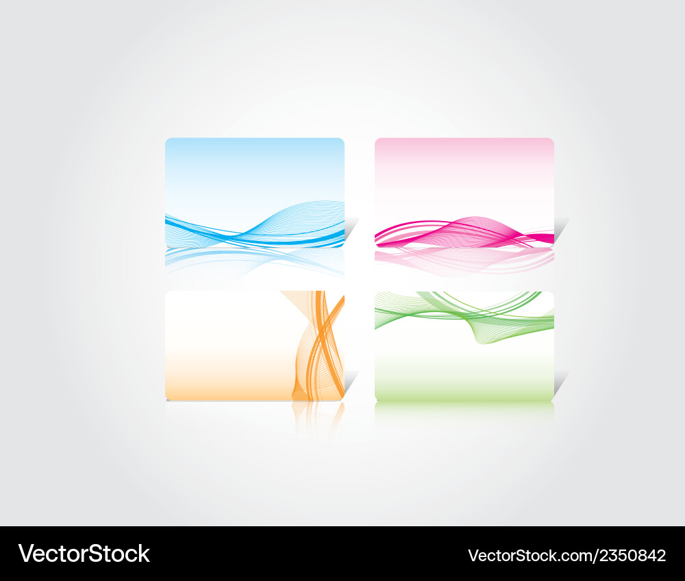 Dynamic abstract card template vector image