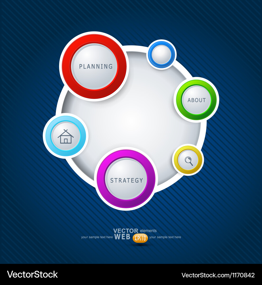 Elements for web design vector image